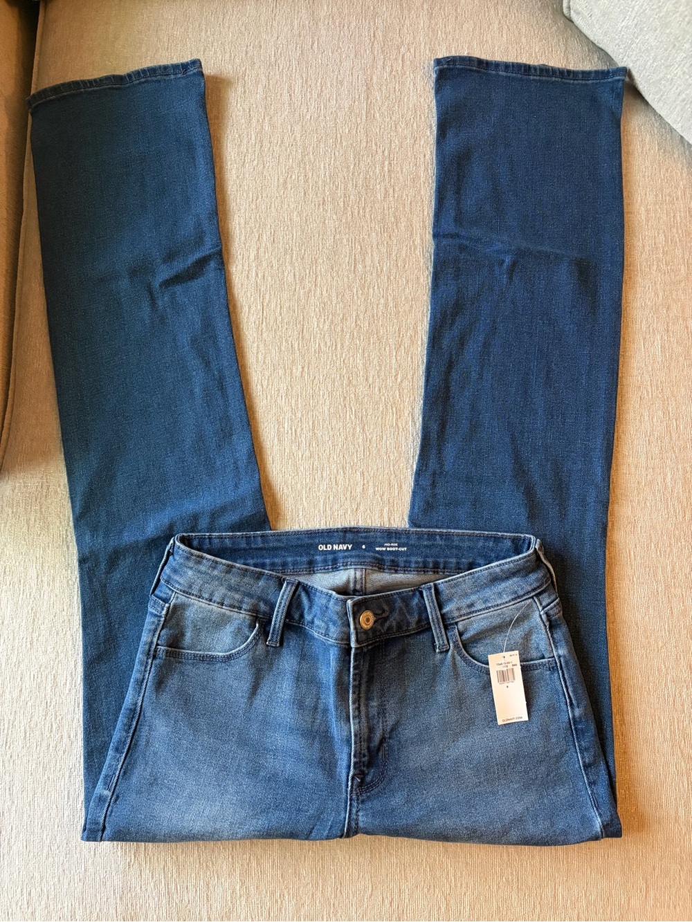 Old Navy Women's Blue Boot Cut Stretch Jeans